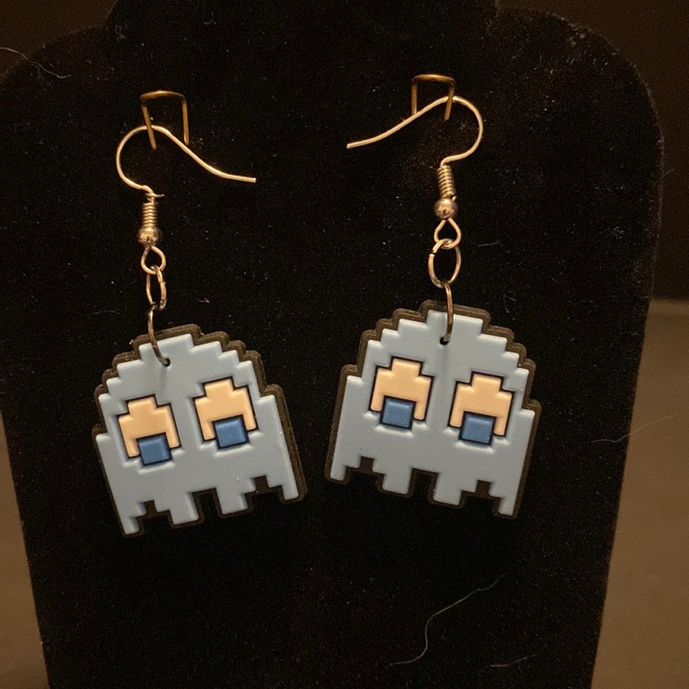 NTW PAC-MAN Blue Ghost Earring